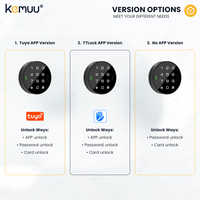 Serrure à combinaison KEMUU TTlock Tuya à écran tactile pour armoire métallique, serrure à code pour armoire de bureau, armoire de classement avec serrure