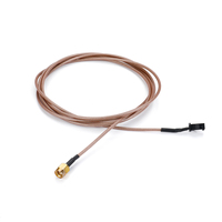 Connecteur coaxial mâle de type N en PVC, avec écrou hexagonal doré, boîtier noir, gaine tressée thermorétractable pour appareil OEM