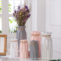 Vase à fleurs en céramique moderne JingRui V-5, toucher naturel, pour décoration de mariage et de maison, vente directe d'usine