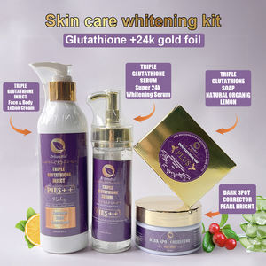 Gluta Kojic Acid <span class=keywords><strong>Whitening</strong></span> Set Etiqueta privada OEM/<span class=keywords><strong>ODM</strong></span> <span class=keywords><strong>Glutathione</strong></span> Lightening Extra Strong Bightening <span class=keywords><strong>Skin</strong></span> Hidratante Care Set - Product Image 5
