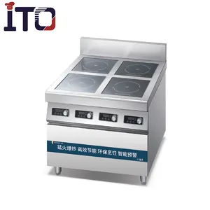 Electric Range Catering Equipment Electric Hot Plate Cooker Stainless Steel 4 Hot-Plate Cooker for Professional Hotel Kitchen