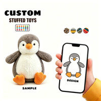 Peluches personnalisées Kawaii, douces, petites, animaux en peluche (porc, dinosaure, pingouin, panda, koala, chien), jouets lestés