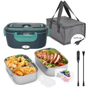 Wholesale Large Capacity Car Double <b>Lunch</b> <b>Box</b> Heated Stainless Steel Portable <b>Insulated</b> - Product Image 1