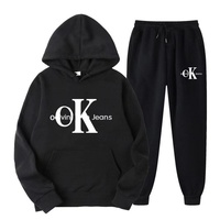 2025 Prix de Gros Tendance Lettres Imprimées Ensemble Homme Hoodie et Survêtement 2 Pièces Coupe-Vent pour Hiver