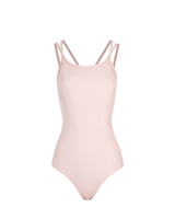 Justaucorps à double bretelle Dttrol D031150 en Spandex/Nylon, confortable pour l'entraînement des femmes