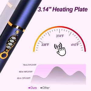Plancha de Pelo y Alisador de Titanio Inalámbrico 2 en 1 Portátil con Pantalla LED para Viajes en Autocaravana y Uso en Hoteles - Product Image 5