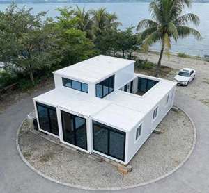 منزل حاويات قابل للتوسيع بجناحين، منزل مسبق الصنع نمطي للفلل والشقق والمخيمات - Product Image 3