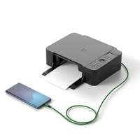 Cabo USB tipo C para impressora 0,5 m, 1 m, 1,5 m, 2 m Cabo trançado USB tipo C macho para USB 2.0 tipo B macho para impressora