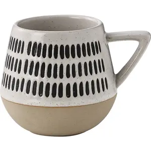 Grosir Mug keramik dengan cetakan layar sutra warna kustom Mug kopi keramik Matte desain deboss suvenir kerajinan hadiah