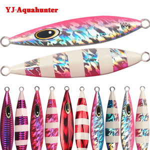 Señuelo de pesca de aguas profundas de 100 g, señuelo de jigging con peso de plomo para macarela y macarela española, cebo de fondo luminoso con láser de movimiento lento - Product Image 2