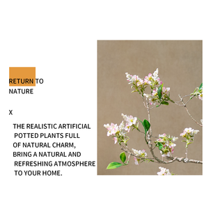 Plante Artificielle en Soie Promise : Branche <span class=keywords><strong>de</strong></span> Chrysanthème Sauvage, Bégonia, Arbre Fleuri, Faite à la Main, en Pot sur Pied pour Aménagement Intérieur - Product Image 5