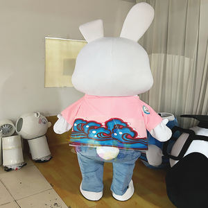 Costume <span class=keywords><strong>de</strong></span> mascotte <span class=keywords><strong>de</strong></span> <span class=keywords><strong>lapin</strong></span> <span class=keywords><strong>de</strong></span> dessin animé adorable, respirant, pour adultes, pour festivals et événements, plusieurs tailles - Product Image 3