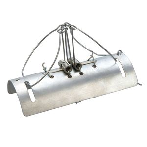 Vente d'usine Piège <span class=keywords><strong>à</strong></span> tunnel semi-rond en métal massif et robuste, ergonomique, pour le contrôle des nuisibles, spécialement conçu pour la capture de <span class=keywords><strong>taupes</strong></span> et de gophers - Product Image 1