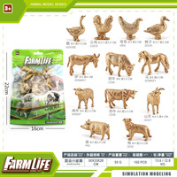 Simulation transfrontalière ferme volaille modèle décoration Poulet canard oie bovin mouton cheval âne lapin chat chien cochon agriculteur