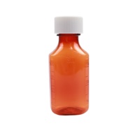 Bouteille en plastique Offre Spéciale de sirop de tabac ambre, flacon de liquide de 2oz pour médicaments en plastique PET CR Cap