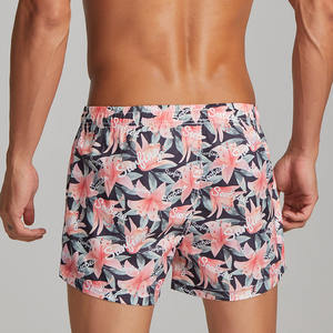 Shorts de bain pour hommes <span class=keywords><strong>Seobean</strong></span> en gros, à fleurs d'été, pour la plage, le surf, séchage rapide, vêtements de sport pour hommes - Product Image 4