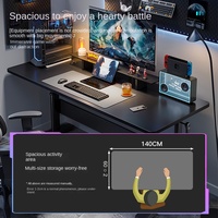 Home Desktop E-Sports Set Bureau d'ordinateur relevable et chaise pour Live Gaming Anchor Workbench
