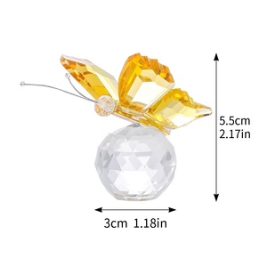 Ornements Papillon Boule de Cristal Décoration Maison <span class=keywords><strong>Cadeaux</strong></span> Créatifs Petite Décoration de Bureau <span class=keywords><strong>pour</strong></span> Anniversaire Petite Amie Meilleure Amie - Product Image 5