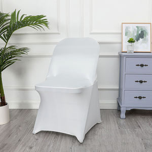 Funda Elástica <span class=keywords><strong>para</strong></span> Silla <span class=keywords><strong>de</strong></span> Color Sólido, Cubierta Tejida <span class=keywords><strong>para</strong></span> Silla Plegable, Asiento Elástico, Lavable, Banquete, Evento, Boda, Uso en Hotel - Product Image 1