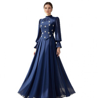 Nouvelle Collection Hiver 2025 – Ensemble Robe Longue Deux Pièces Élégant Européen et Américain, Effet Amincissant, Ornements Flocons de Neige, Manches Longues, Longueur Genou