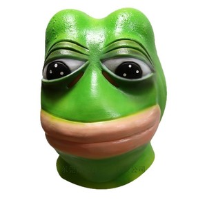 Masque de grenouille solitaire taille unique, accessoire de costume pour Halloween, cosplay et fêtes - Product Image 5