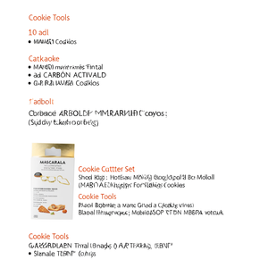 ชุดเครื่องตัดคุกกี้โลหะชุบทองรูปทรงต่างๆ สำหรับทำคุกกี้ - Product Image 2