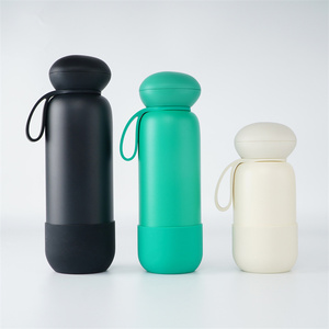 Custom Durable 18/8 Stainless Steel Double Wall Water Bottle Non-slip Base Boot Carry Handle Loop Vacuum Insulated For Camping - Product Image 6