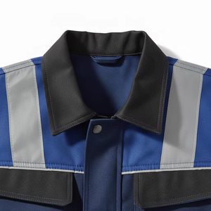 Uniforme de Trabajo Reflectante Azul Marino con Franjas de Alta Visibilidad, Overol de Seguridad de Poliéster, Nylon/Poliéster/Algodón/Personalizado - Product Image 5