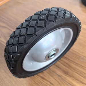 Minghao 7 Inch Hollow <b>Plastic</b> <b>Wheels</b> For Lawnmower Sweeper Solid Rubber Tires - Product Image 3