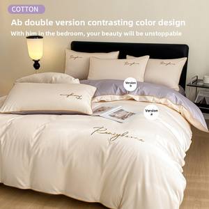 Set di Biancheria da Letto Confortevole, Morbido e Traspirante in 100% Cotone per Casa e Hotel - Product Image 2