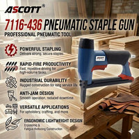 Agrafeuse pneumatique à long bec 22GA 7116-436 avec garantie d'un an, outils de fabrication et de réparation de meubles, pistolet agrafeur pneumatique pour bois 190 agrafes