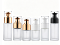 Flacon pompe 10ml-30ml pour crème BB et essence, flacon transparent pour fond de teint, flacon de lotion 15ml