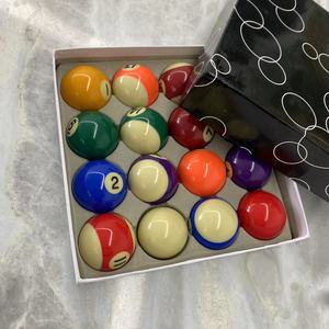 Ensemble de boules de billard de taille réglementaire de 2 à 1/4 pouces complet 16 boules ensemble de boules de billard en résine de style américain accessoires de table de billard - Product Image 5