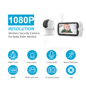 5 inch LCD Màn hình hiển thị video không dây <span class=keywords><strong>IR</strong></span> tầm nhìn ban đêm bé khóc màn hình kỹ thuật số màn hình bé - Product Image 2