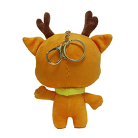 Service OEM ODM, porte-clés en peluche personnalisé en forme de petit cerf, jouet en peluche pour la promotion