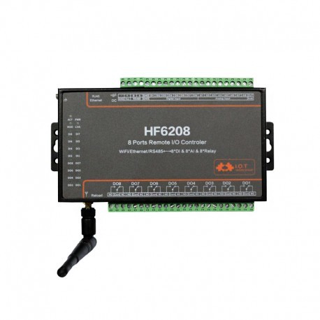 HF 8-way remote control data acquisition wifi version io serial port server switch remote control HF6208
