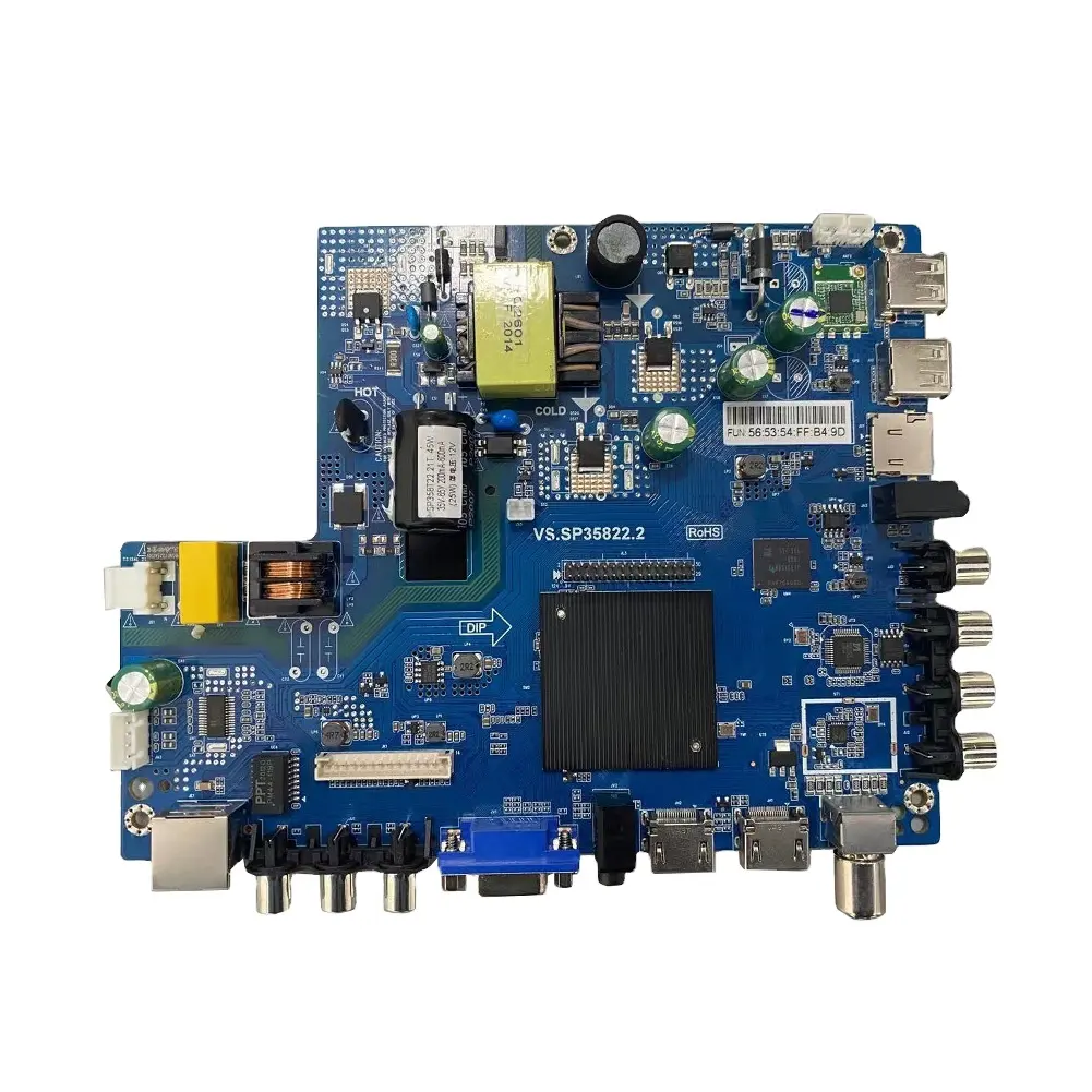 Alle Bildschirmgrößen mit usb vga hd mi form led lcd tv SP352.T21.5 smart motherboard Android version 12