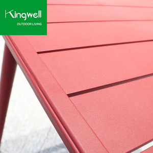 Set da Pranzo per Esterni in Alluminio con Tavolo e Sedie, Moderno, per Giardino e Patio, con Intreccio in Corda, Impermeabile, per Soggiorno - Vendita all'Ingrosso - Product Image 6