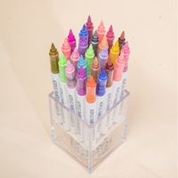 9 Pcs Set Languo Popular New Soft Head Art Markers 81 Colors Direct Liquid Acrylic pour le dessin et la peinture pour l'école et le bureau
