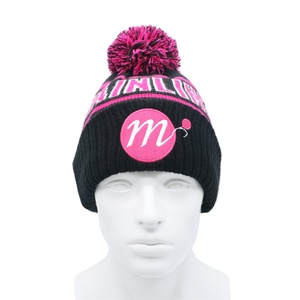 Unisex Winter <b>Hat</b> 3D Embroidery Logo High Quality <b>Pompom</b> Knit Beanie Featuring Camouflage Character Fleece Lining Warm Business - Product Image 5