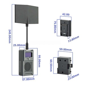 Módulo RadioMaster <span class=keywords><strong>Bandit</strong></span> 915MHz ExpressLRS 1W 1000mW 200Hz OLED CNC Gunmetal con Antenas T y Moxon para Drones FPV de Largo Alcance - Product Image 4