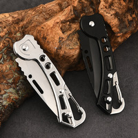 Couteau pliant portable en acier inoxydable pour l'extérieur, couteau de poche miniature pour le camping et la chasse, vente en gros