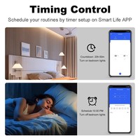 Interruttore a parete intelligente Matter WiFi 1 2 3 4 Gang con cavo neutro, pulsante per l'accensione delle luci, compatibile con il controllo tramite app HomeKit