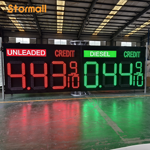 Panneau personnalisé de prix de carburant pour stations-service avec affichage des prix, panneau LED de station-service, panneau de signalisation extérieur pour place publique, panneau de direction directionnel - Product Image 4
