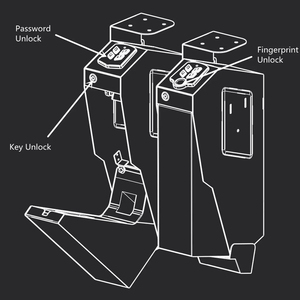 Tự thiết bị quốc phòng an toàn Hộp gắn truy cập nhanh Sentry an toàn cho nightstand thiết bị an toàn bàn phím thông minh mật khẩu khóa phím - Product Image 6