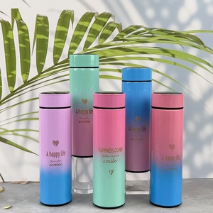 500ml Tazas Termo Flacon Design Moderne Tasse Thermique Verre Verres Motivation <span class=keywords><strong>Inox</strong></span> pour Boire Direct Froid Chaud pour Voiture Camping - Product Image 2