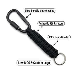 Mosquetón de Aleación de Aluminio Hecho a Mano para Llavero, Gancho de Resorte de Alta Resistencia, Grado 550, para Camping, Escalada y Uso Diario - Product Image 1