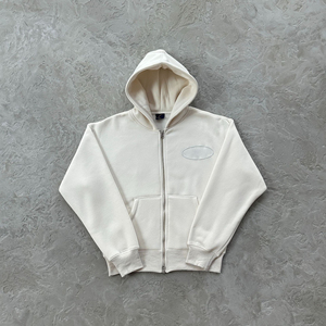 Sudadera con capucha y cremallera de terciopelo con estampado de Alcatraz Island, estilo hip-hop callejero americano, unisex, de marca, a la moda - Product Image 6