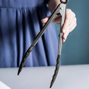 Ustensiles de cuisine, pinces à barbecue résistantes à la chaleur, pinces à aliments en silicone avec embouts en silicone - Product Image 6
