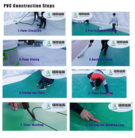 Tapis roulant antidérapant écologique en PVC, sol sportif, absorption des chocs, rouleau en vinyle plastique pour les terrains de basket-ball de la maternelle